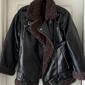 WeWoreWhat Oversized Moto Jacket